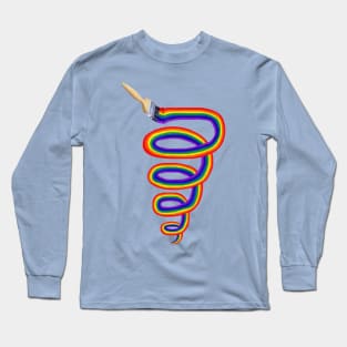 Let's Paint A Rainbow Tornado Long Sleeve T-Shirt